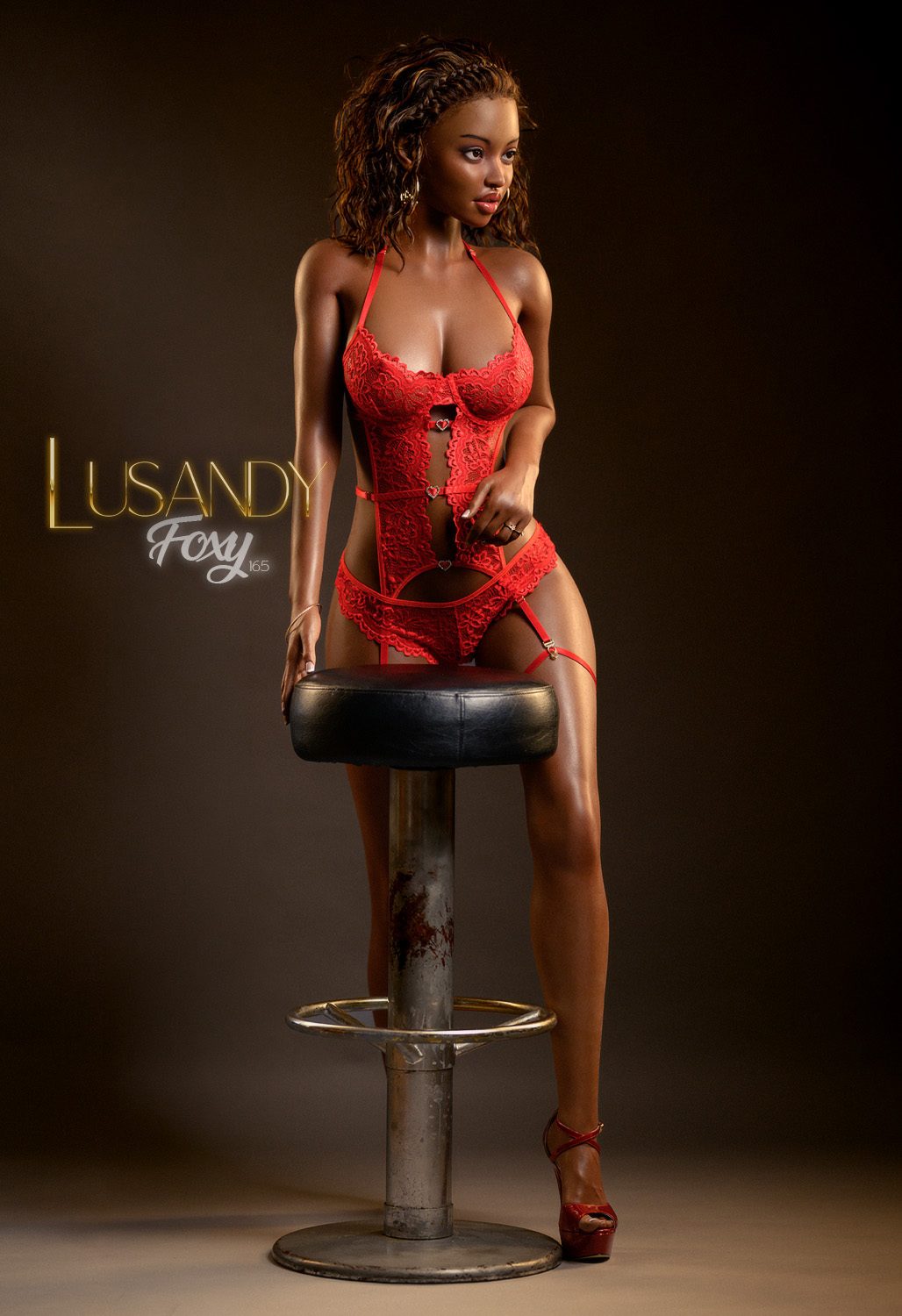 Lusandy Foxy 165 cm silicone doll